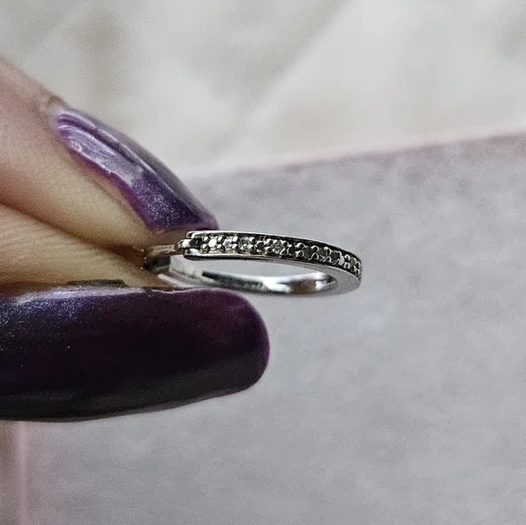 Diamond Hoop Earrings - Picture 5 of 5